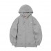 T1 Logo Zip-Up Hoodie - Grey